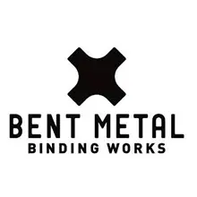 bent metal logo