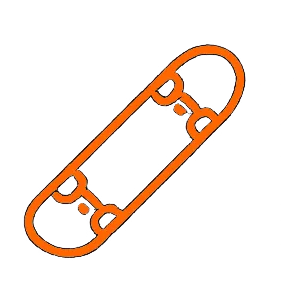 skate arancio